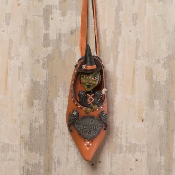 Bethany Lowe LeeAnn Kress If The Shoe Fits Wicked Witch New Halloween - Picture 1 of 2